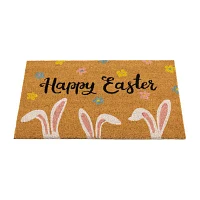 Northlight Natural Coir Bunny Ears Outdoor Rectangular Doormats