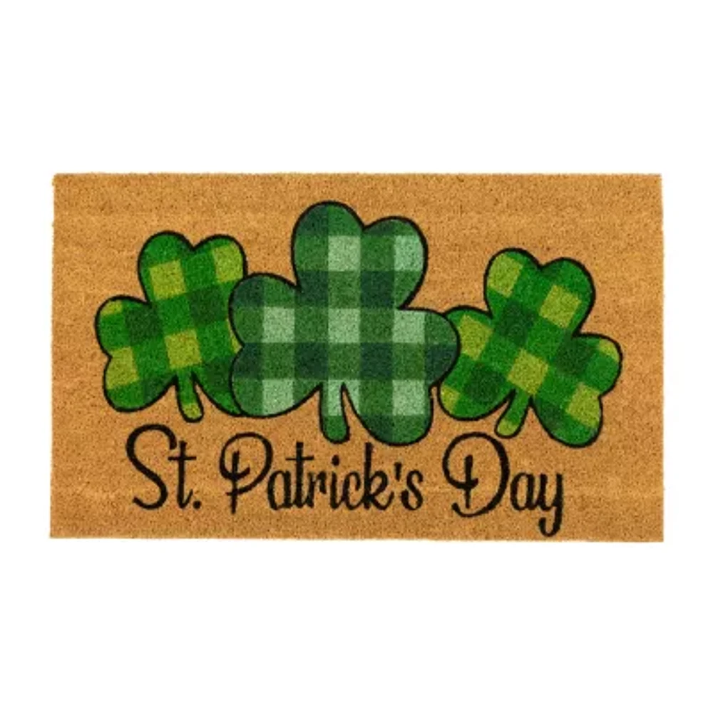 Northlight Coir Shamrocks Outdoor Rectangular Doormats