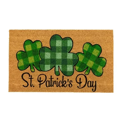 Northlight Coir Shamrocks Outdoor Rectangular Doormats