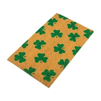 Northlight Natural Coir Shamrock Outdoor Rectangular Doormats