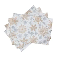 Avanti Snowflakes 4-pc. Placemats