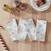 Avanti Snowflakes 4-pc. Napkins