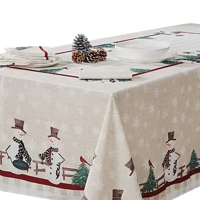 Avanti Country Snowman Tablecloth