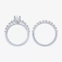 (H-I / I1) Womens 2 CT. T.W. Lab Grown White Diamond 10K Gold Bridal Set