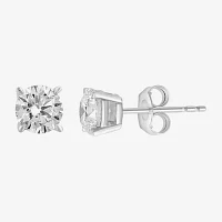 Effy  (G / Vs1-Vs2) 1 1/2 CT. T.W. Lab Grown White Diamond 14K White Gold 28mm Round Stud Earrings