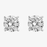 Effy  (G / Vs1-Vs2) 1 1/2 CT. T.W. Lab Grown White Diamond 14K White Gold 28mm Round Stud Earrings