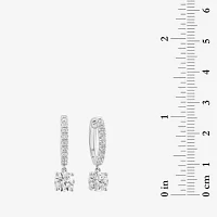 Effy  (G /Si1) 1 3/4 CT. T.W. Lab Grown White Diamond 14K White Gold 90mm Round Stud Earrings