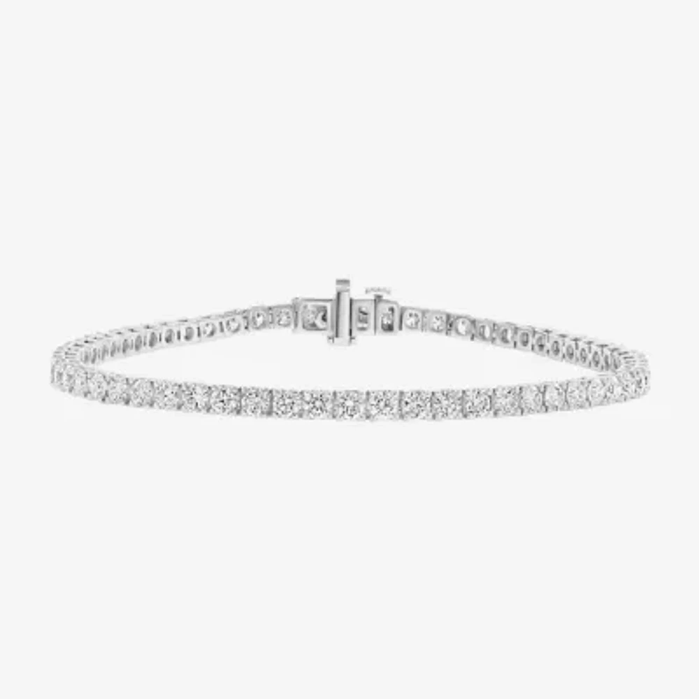 Effy  (G / Vs1-Vs2) 5 CT. T.W. Lab Grown White Diamond 14K White Gold 7.25 Inch Tennis Bracelet