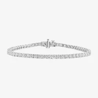 Effy  (G / Vs1-Vs2) 5 CT. T.W. Lab Grown White Diamond 14K White Gold 7.25 Inch Tennis Bracelet