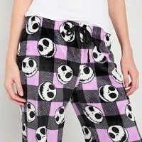 Disney Mjc Nightmare Before Christmas Womens Juniors Plus Microfleece Pajama Pants