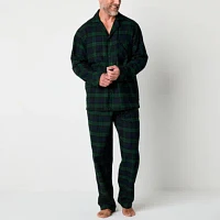 St. John's Bay Mens Big and Tall Long Sleeve 2-pc. Pant Pajama Set