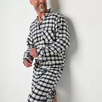 St. John's Bay Mens Big and Tall Long Sleeve 2-pc. Pant Pajama Set