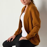 Xersion Womens Long Sleeve Open Front Cardigan