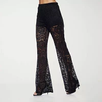 Premier Amour Lace Womens Wide Leg Pull-On Pants