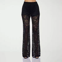 Premier Amour Lace Womens Wide Leg Pull-On Pants