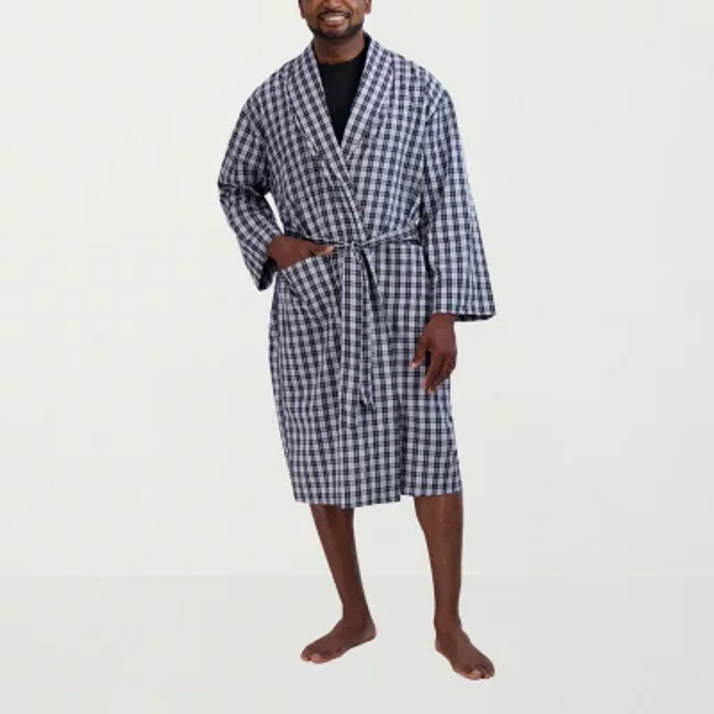 Hanes Mens Big and Tall Long Sleeve Knee Length Robe