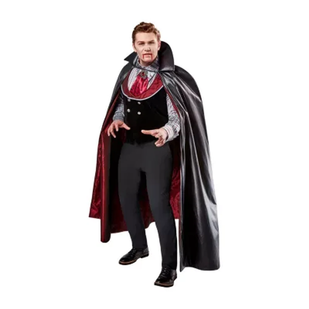 Mens Big N Tall Head Vampire 3-pc. Costume