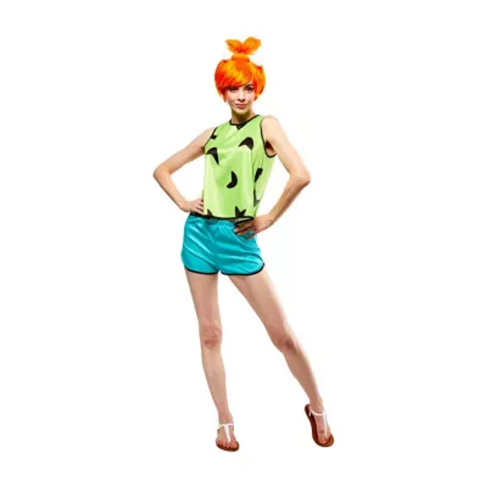 Womens Pebbles With Wig The Flintstones 3-pc. Costume