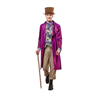 Mens Deluxe Movie Willy Wonka 5-pc. Costume Set