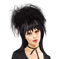 Womens Beetlejuice Lydia Deetz Adult Black Wig Costume Accessory
