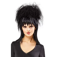 Womens Beetlejuice Lydia Deetz Adult Black Wig Costume Accessory