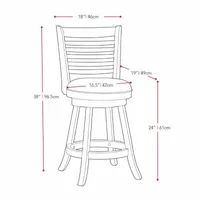 Woodgrove Swivel Counter Height Bar Stool