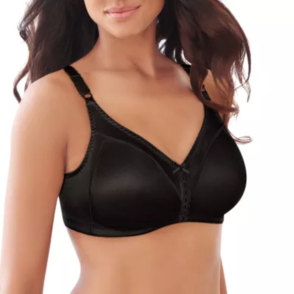 Bali Double Support Wirefree Bra, Black, 42D at  Women's