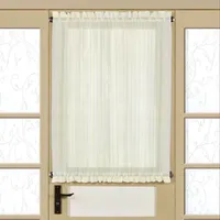 Sweet Home Collection Harmony Sheer Rod Pocket Single Door Panel Curtain