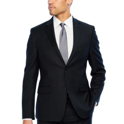 Collection By Michael Strahan Mens Stretch Fabric Slim Fit Suit Jacket