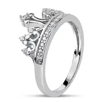 DiamonArt® 3MM 1/2 CT. T.W. White Cubic Zirconia Sterling Silver Band