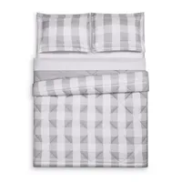 Truly Soft Everyday Buffalo Check Comforter Set Plaid Lightweight Reversible