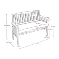 Corliving Patio Bench