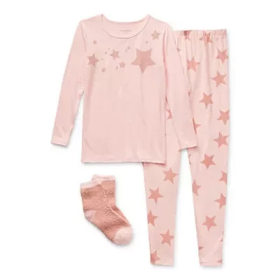 Arizona Little & Big Girls 2-pc. Pant Pajama Set