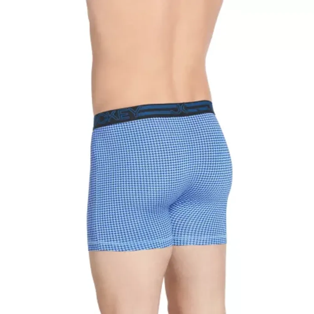 Jockey Active Microfiber Mens 3 Pack Boxer Briefs