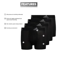 adidas Big Boys 4 Pack Boxer Briefs