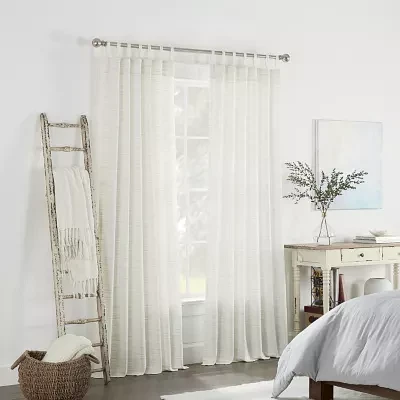 Linden Street Hillcrest 3-Ways To Hang Rod Pocket Back Tab Tab Top Light-Filtering Single Curtain Panels