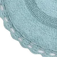 Home Weavers Inc Hampton Crochet Reversible 20X20 Inch Bath Rug