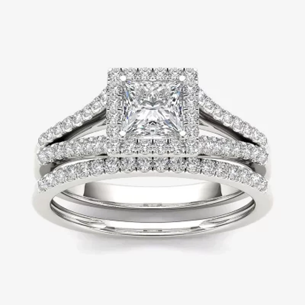 1 CT.T.W. Natural Diamond 10K Gold Bridal Ring Set