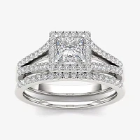 1 CT.T.W. Natural Diamond 10K Gold Bridal Ring Set