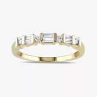 1/5 CT.T.W. Natural Diamond 10K Yellow Gold Wedding Band