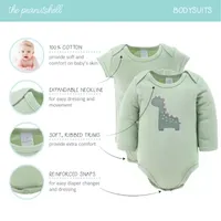 The Peanutshell 0-3m Baby Saurus Baby Unisex 23-pc. Baby Clothing Set