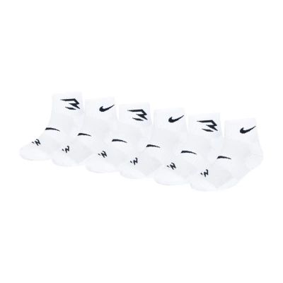 Nike 3BRAND by Russell Wilson Big Boys 6 Pair Quarter Socks