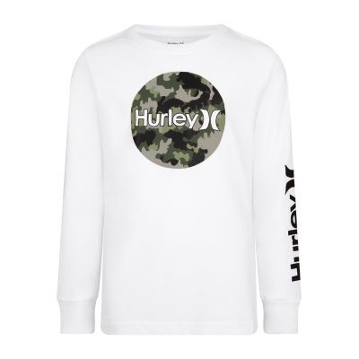 Hurley Boys Round Neck Long Sleeve Graphic T-Shirt