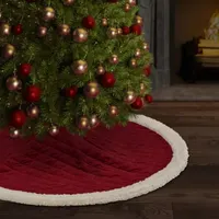 Queen Street Cozy Sherpa Quilted Indoor Tree Skirt