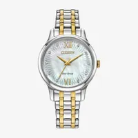 Citizen Womens Two Tone Stainless Steel Bracelet Watch Em0894-50d