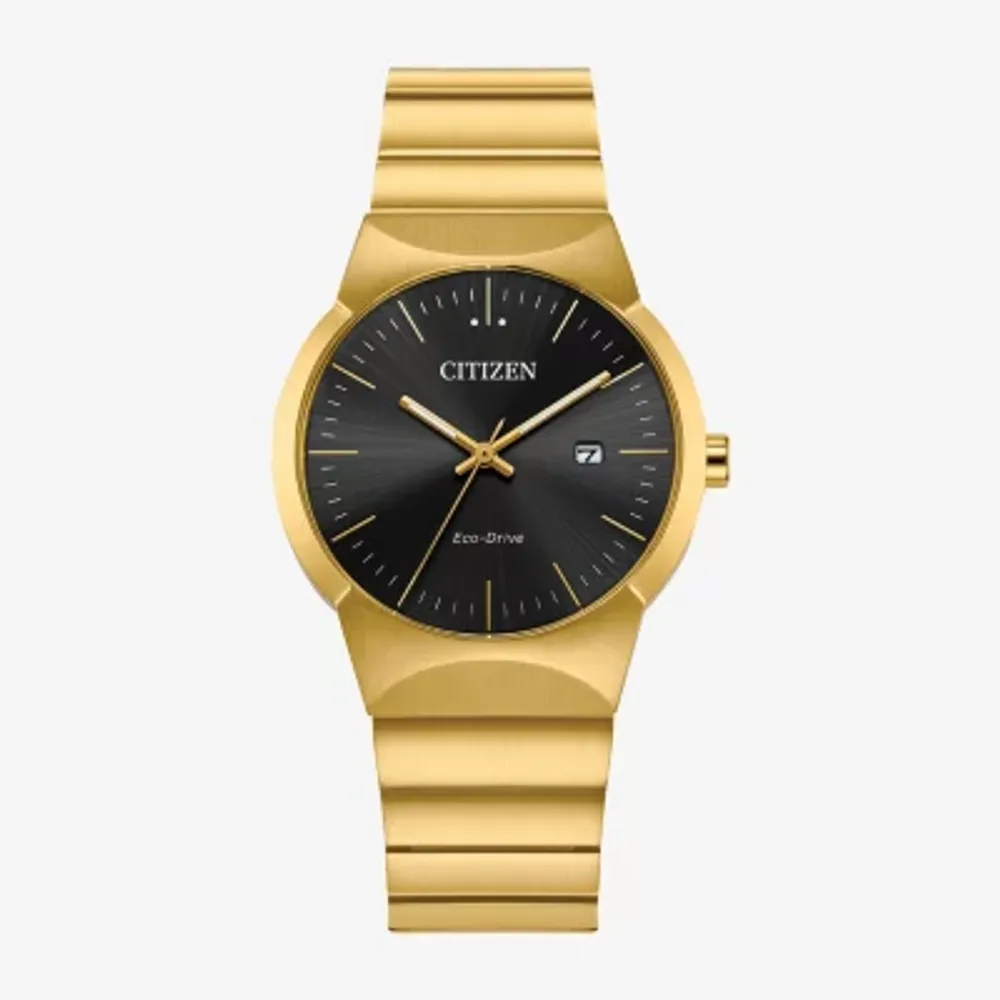 Citizen Axiom Womens Gold Tone Stainless Steel Bracelet Watch Ew2672-58e