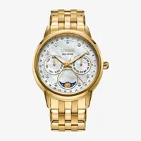 Citizen Calendrier Womens Gold Tone Stainless Steel Bracelet Watch Fd0002-57d