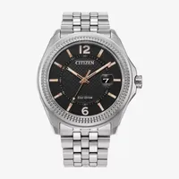 Citizen Classic Sport Mens Silver Tone Stainless Steel Bracelet Watch Aw1740-54h