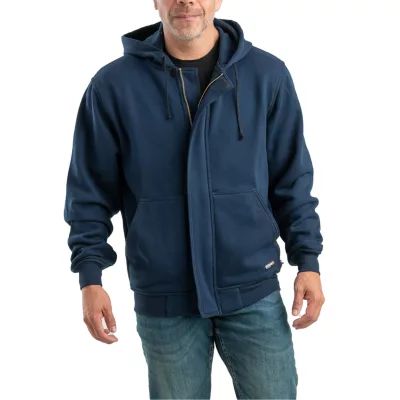 Berne Mens Flame Resistant Moisture Wicking Hooded Long Sleeve Sweatshirt