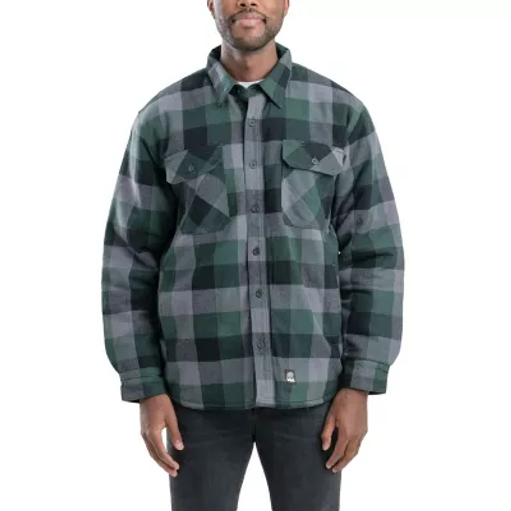 Berne Timber Flannel Shirt Mens Big and Tall Midweight Work Jacket